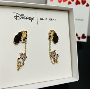 🔹️Disney Baublebar Lady And The Tramp Earrings Studs Chain Valentines Limited